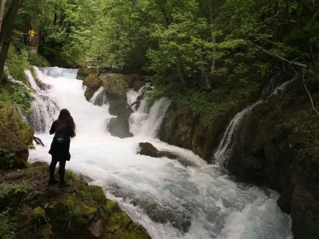Burimi dhe shkëmbinjtë pranë Ujëvarës së Drinit të Bardhë